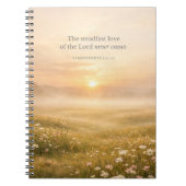 Lamentations 3:22 Bible Verse Christian Faith Notizblock (Vorderseite)