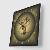 Lamentieren Sie ~ musikalische Kugel-~Musical Quadratische Wanduhr (Winkel)