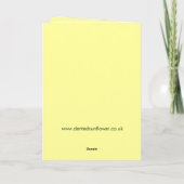 Lametta-Baum-Weihnachtskarte Feiertagskarte (Rückseite)