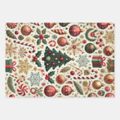 Lametta und Glanz Geschenkpapier Set (Vorderseite 2)