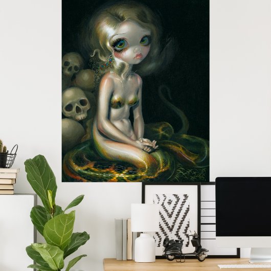 Lamia ART PRINT Vampire Schlange Schlange Poster (Heimbüro)