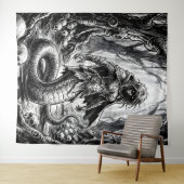 Lamia the Serpent Queen of Skulls Wandteppich (Beispiel (Horizontal))