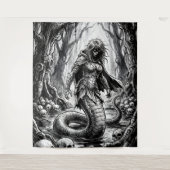 Lamia the Serpent Queen of Skulls Wandteppich (Vorderseite)