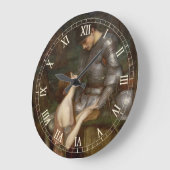 Lamia und der Soldat von John William Waterhouse Große Wanduhr (Winkel)