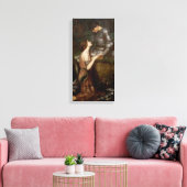Lamia und der Soldat von John William Waterhouse Leinwanddruck (Insitu (Wohnzimmer))