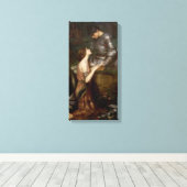 Lamia und der Soldat von John William Waterhouse Leinwanddruck (Insitu (Holzboden))