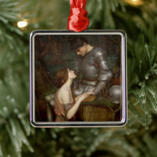 Lamia und der Soldat von John William Waterhouse Ornament Aus Metall