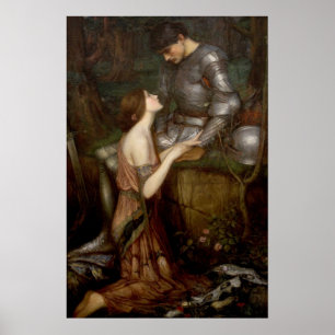 Lamia und der Soldat von John William Waterhouse Poster