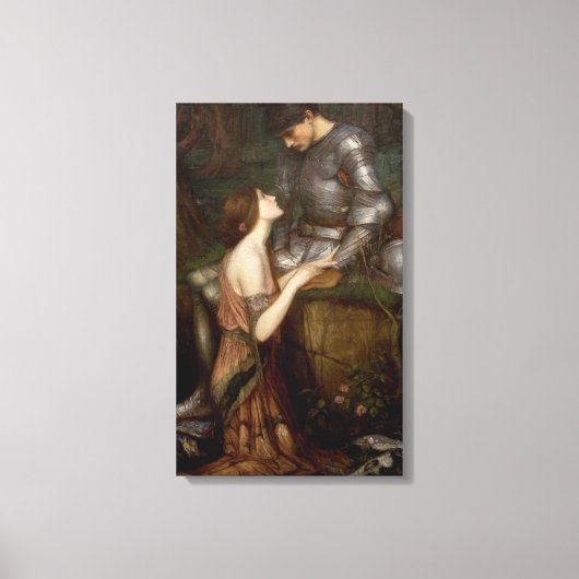 Lamia und der Soldier (von John William Waterhouse Leinwanddruck (Vorderseite)