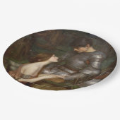 Lamia und der Soldier (von John William Waterhouse Pappteller (Schrägansicht)