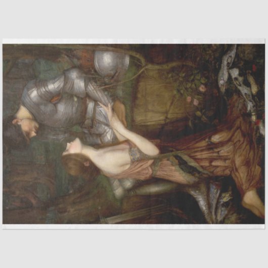Lamia und der Soldier (von John William Waterhouse Seidenpapier (Vorderseite)