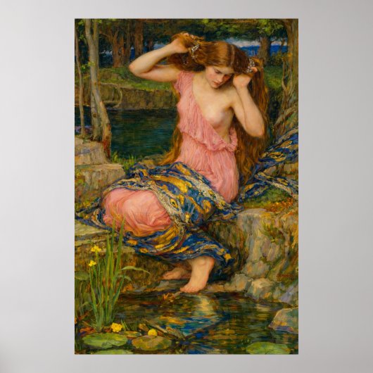 Lamia von John William Waterhouse Poster (Vorne)