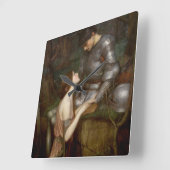 Lamia von John William Waterhouse Quadratische Wanduhr (Winkel)