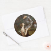 Lamia von John William Waterhouse Runder Aufkleber (Umschlag)