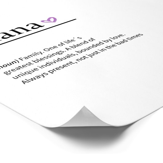 Lamina Ohana Poster (Ecke)