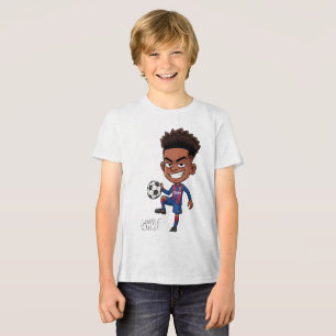 Lamine Yamal - Barças aufstrebender Star Cartoon T Tri-Blend Shirt