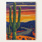 Laminierte Südwestlandschaft Print Custom Planer (Rückseite)