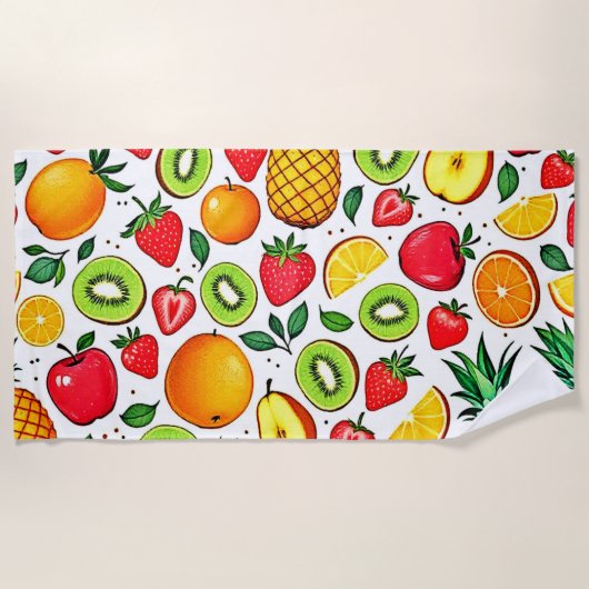 Laminiertes Tischset Strandtuch (Vorderseite)