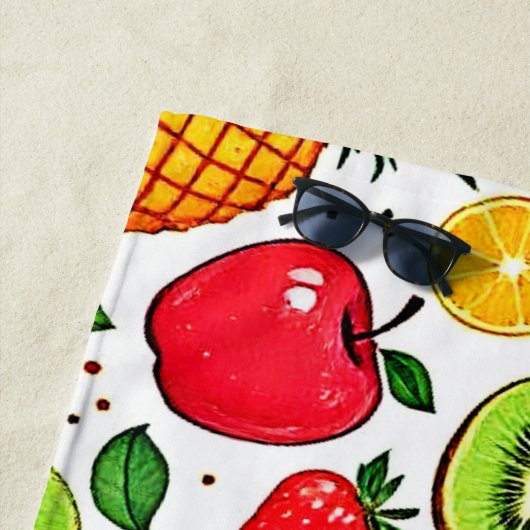 Laminiertes Tischset Strandtuch (Beispiel)