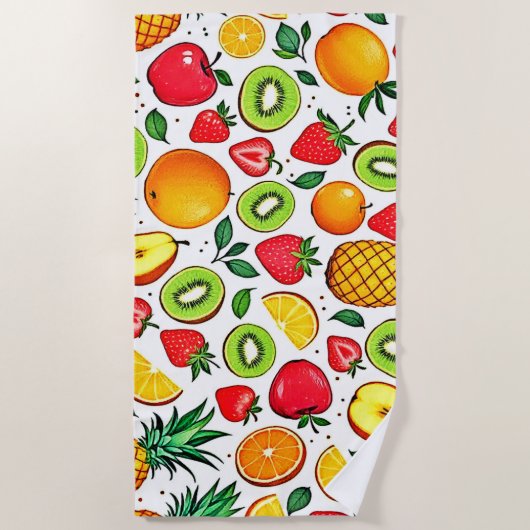 Laminiertes Tischset Strandtuch (Vorderseite)