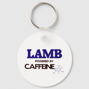 Lamm angetrieben durch Koffein Schlüsselanhänger