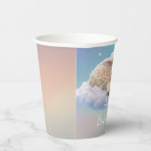 Lamm auf einer Cloud-Babydusche Pappbecher (Rechts)