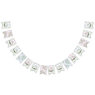 Lamm-Blumen-Geschlechtsenthüllungs-Baby-Party Wimpelkette