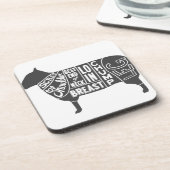 Lamm-Butcher-Diagramm Getränkeuntersetzer (Linke Seite)