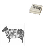 Lamm-Butcher-Diagramm Gummistempel (Stempel)