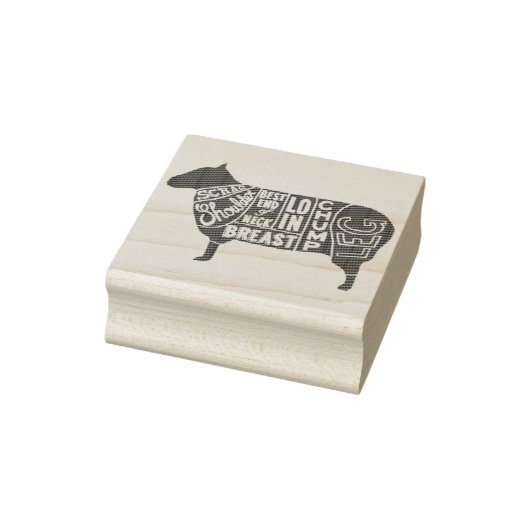 Lamm-Butcher-Diagramm Gummistempel (Stempel)