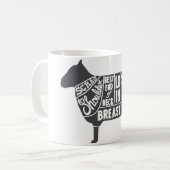 Lamm-Butcher-Diagramm Kaffeetasse (Vorderseite Links)