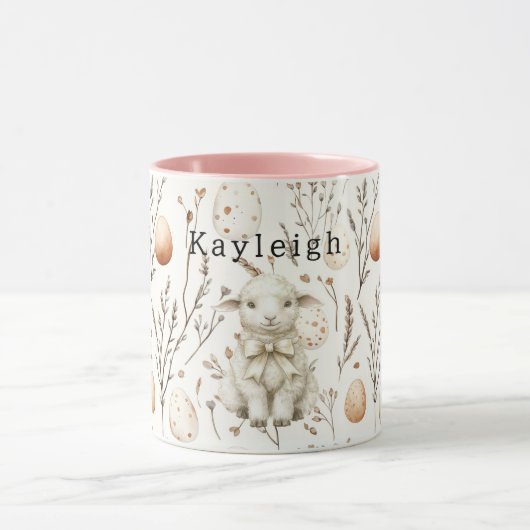 Lamm-Creme-Osterhasen Tasse (Zentrum)