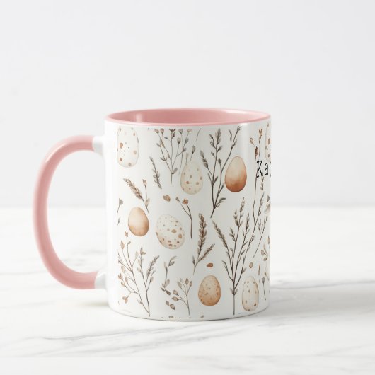 Lamm-Creme-Osterhasen Tasse (Links)