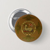 Lamm des Gottes Ecce Agnus Dei Button (Vorne & Hinten)