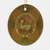 Lamm des Gottes Ecce Agnus Dei Keramik Ornament (Links)