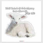 Lamm des Sticker-Patches Aufkleber (Blatt)