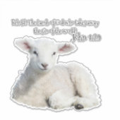 Lamm des Sticker-Patches Aufkleber (Vorderseite)