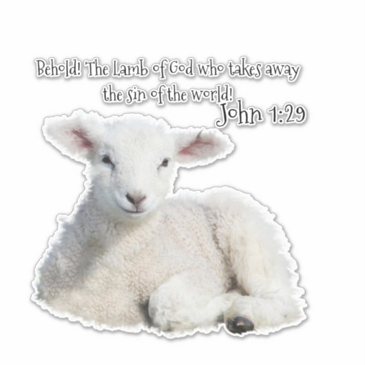 Lamm des Sticker-Patches Aufkleber (Vorderseite)