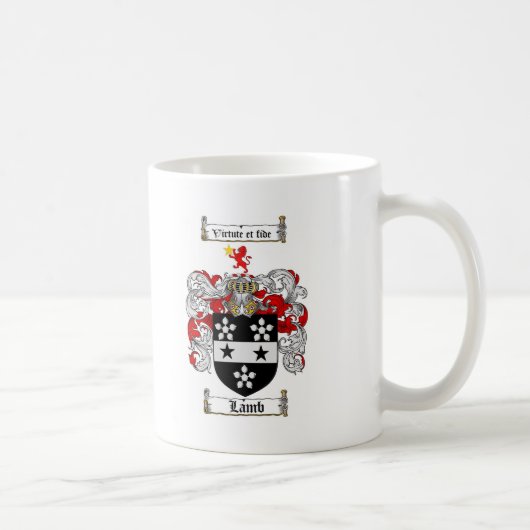 LAMM-FAMILIENWAPPEN - LAMM-WAPPEN KAFFEETASSE (Rechts)