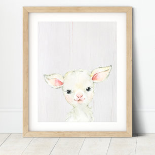 Lamm Farm Kinderzimmer Art Print Poster