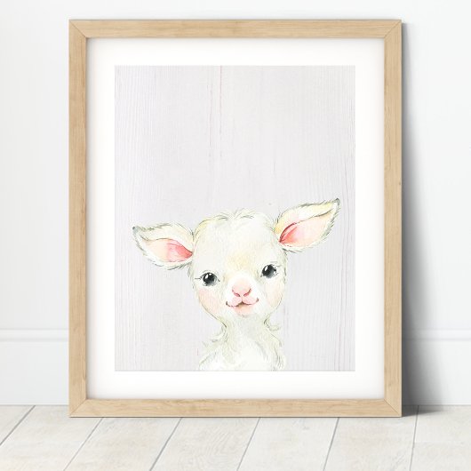 Lamm Farm Kinderzimmer Art Print Poster