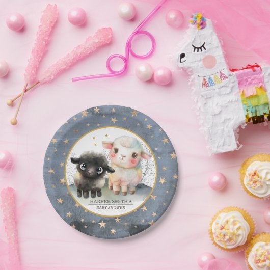 Lamm Gender Neutral Baby Shower Pappteller (Party)