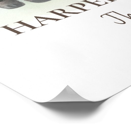 Lamm Gender Neutral Baby Shower Poster (Ecke)