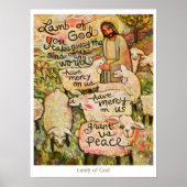 Lamm Gottes 18x24" Poster (Vorne)