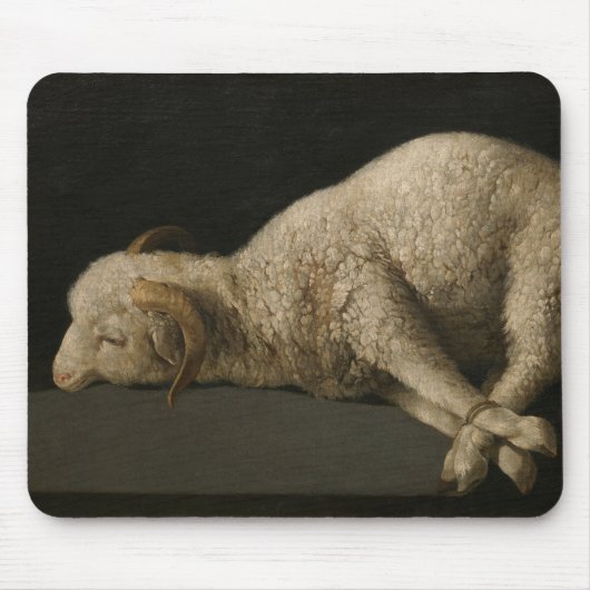 Lamm Gottes (Agnus Dei) (Opfertier) Mousepad (Vorne)