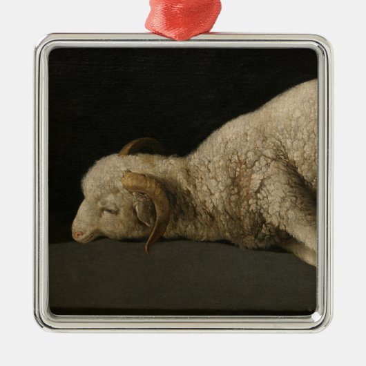 Lamm Gottes (Agnus Dei) (Opfertier) Ornament Aus Metall (Vorne)