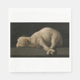 Lamm Gottes (Agnus Dei) (Opfertier) Serviette