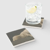 Lamm Gottes (Agnus Dei) (Opfertier) Steinuntersetzer (Seitenansicht)