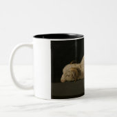 Lamm Gottes (Agnus Dei) (Opfertier) Zweifarbige Tasse (Links)