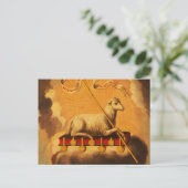Lamm Gottes, Agnus Dei von Jose Campeche y Jordan Postkarte (Stehend Vorderseite)